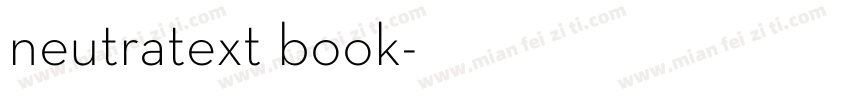 neutratext book字体转换